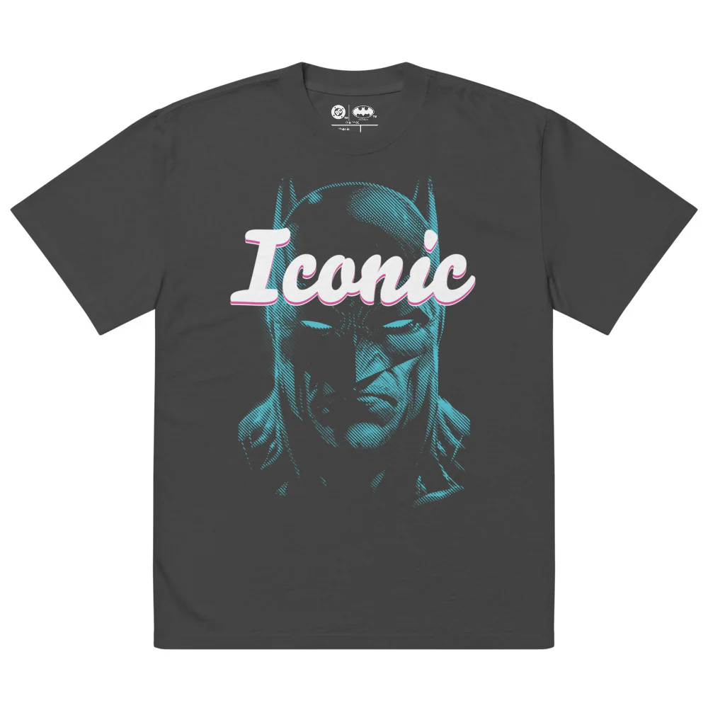 Batman Iconic Oversized Faded T-Shirt
