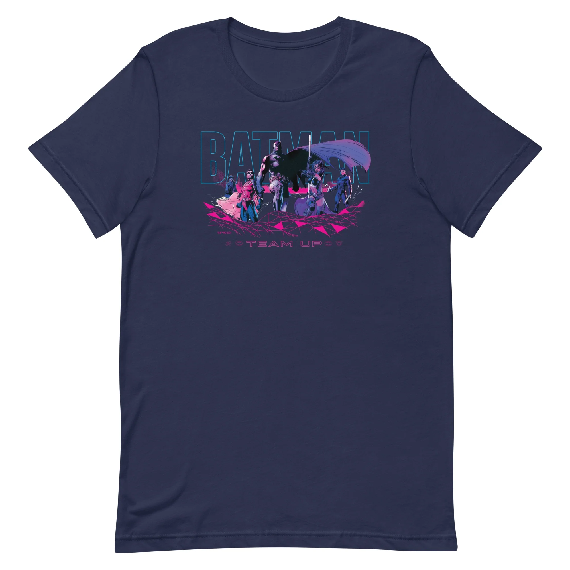 Batman Team Up Group Adult T-Shirt