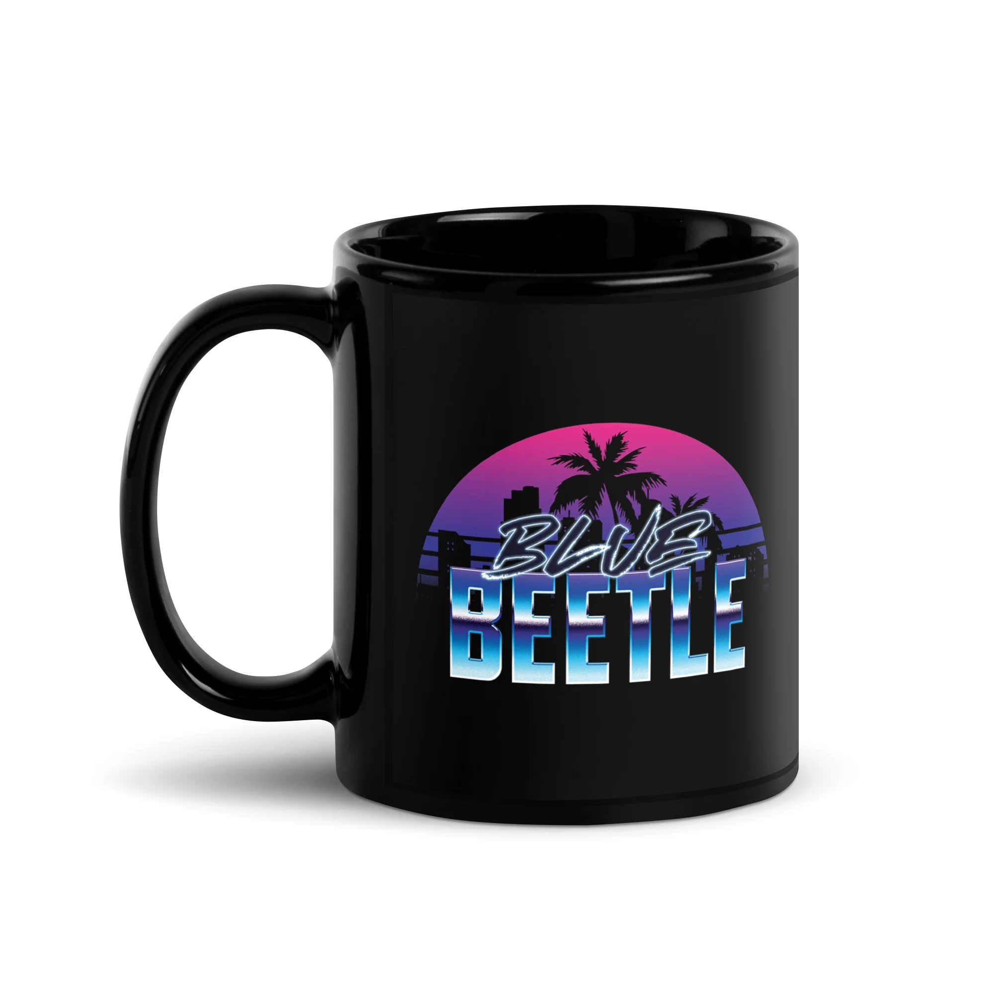 Blue Beetle Cityscape Mug