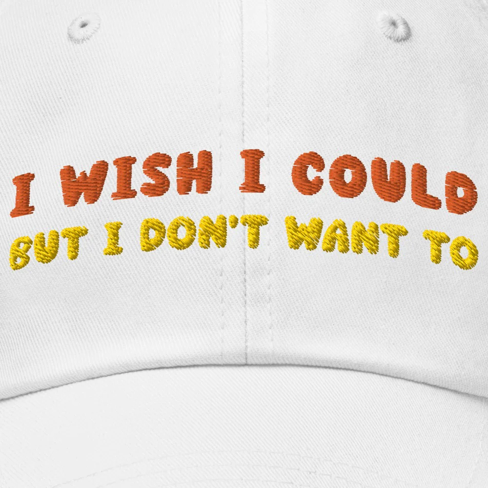 Friends I Wish I Could Embroidered Dad Hat - Image 2