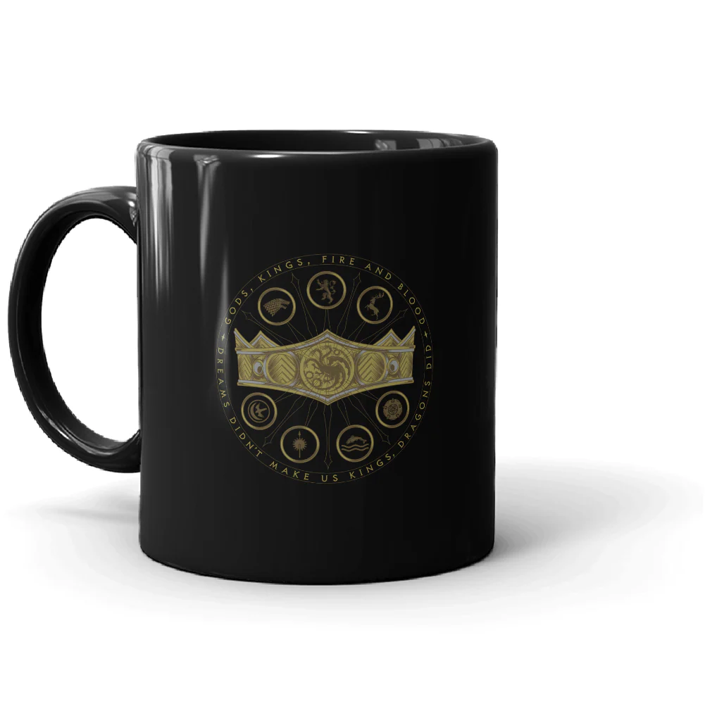 House of the Dragon Crown Black Mug