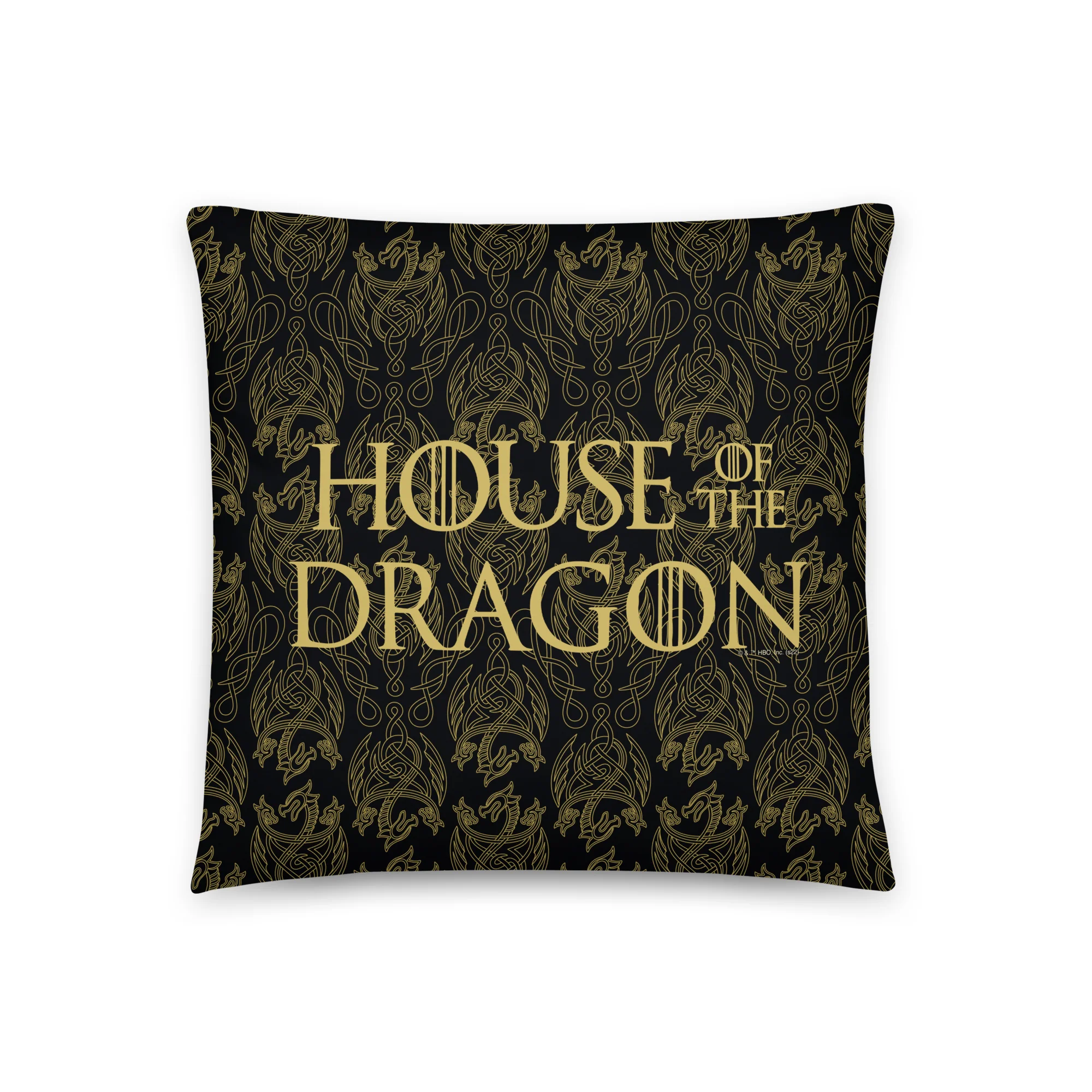 House of the Dragon Pattern Throw Pillow