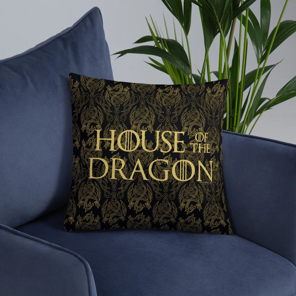House of the Dragon Pattern Throw Pillow - Image 2