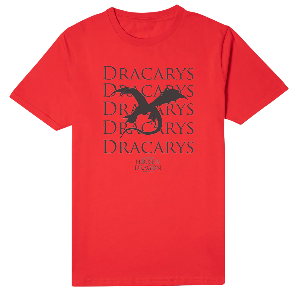 House of the Dragon Dracarys Adult Short Sleeve T-Shirt - Image 3