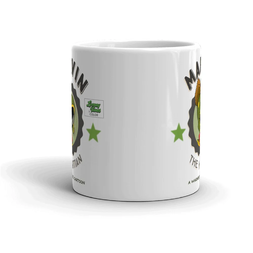 Looney Tunes Marvin the Martian White Mug - Image 2