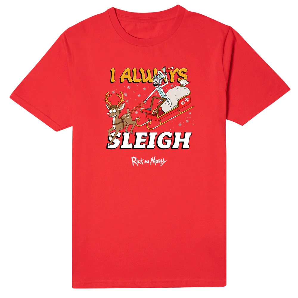 Rick and Morty I Always Sleigh Men's Short Sleeve T-Shirt