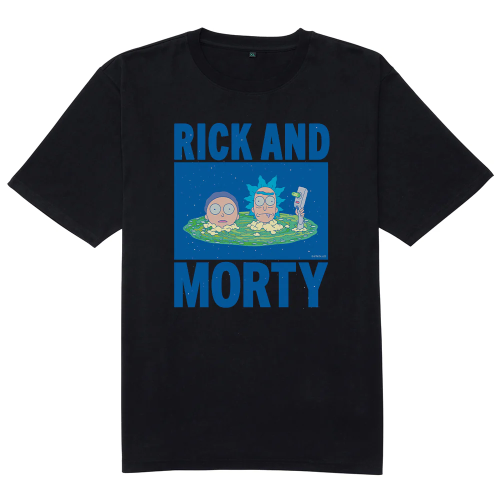 Rick and Morty Portal Heads Adults Short Sleeve T-Shirt