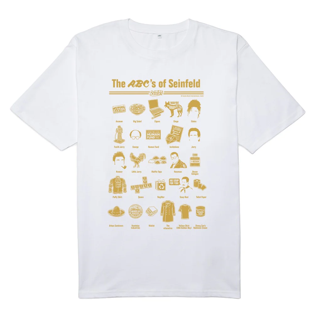 Seinfield ABC's of Seinfeld Men's Short Sleeve T-Shirt - Image 4