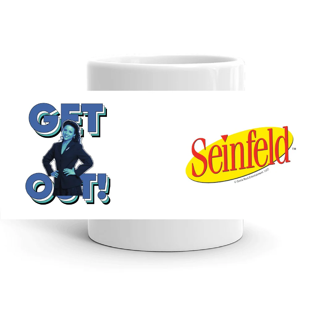 Seinfeld Get Out White Mug - Image 4