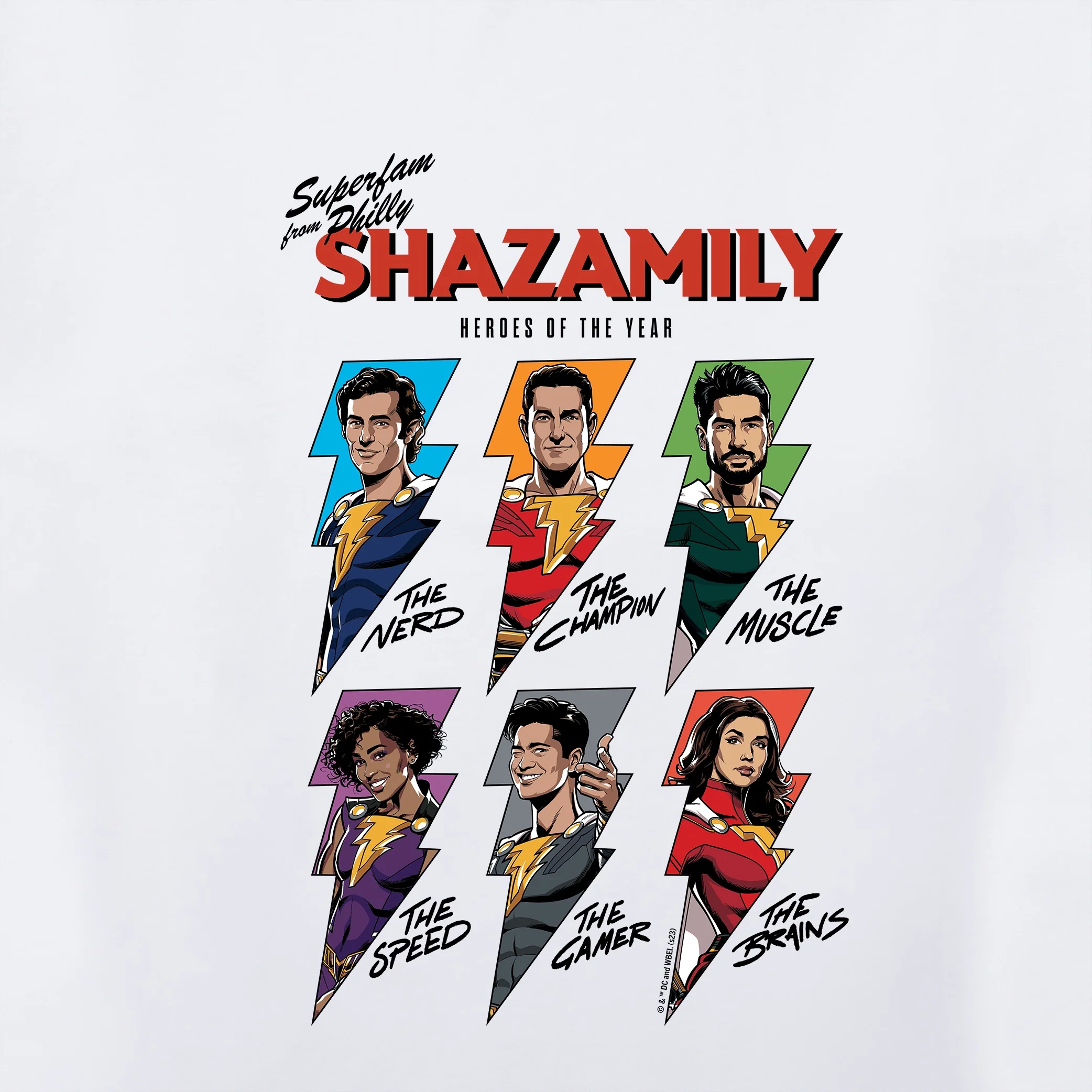 Shazam! Shazamily Adult T-Shirt - Image 2