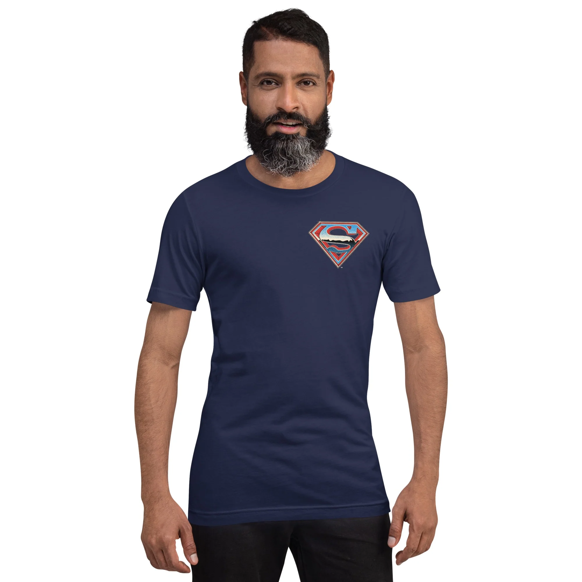 Superman The Man of Steel Adult T-Shirt - Image 3