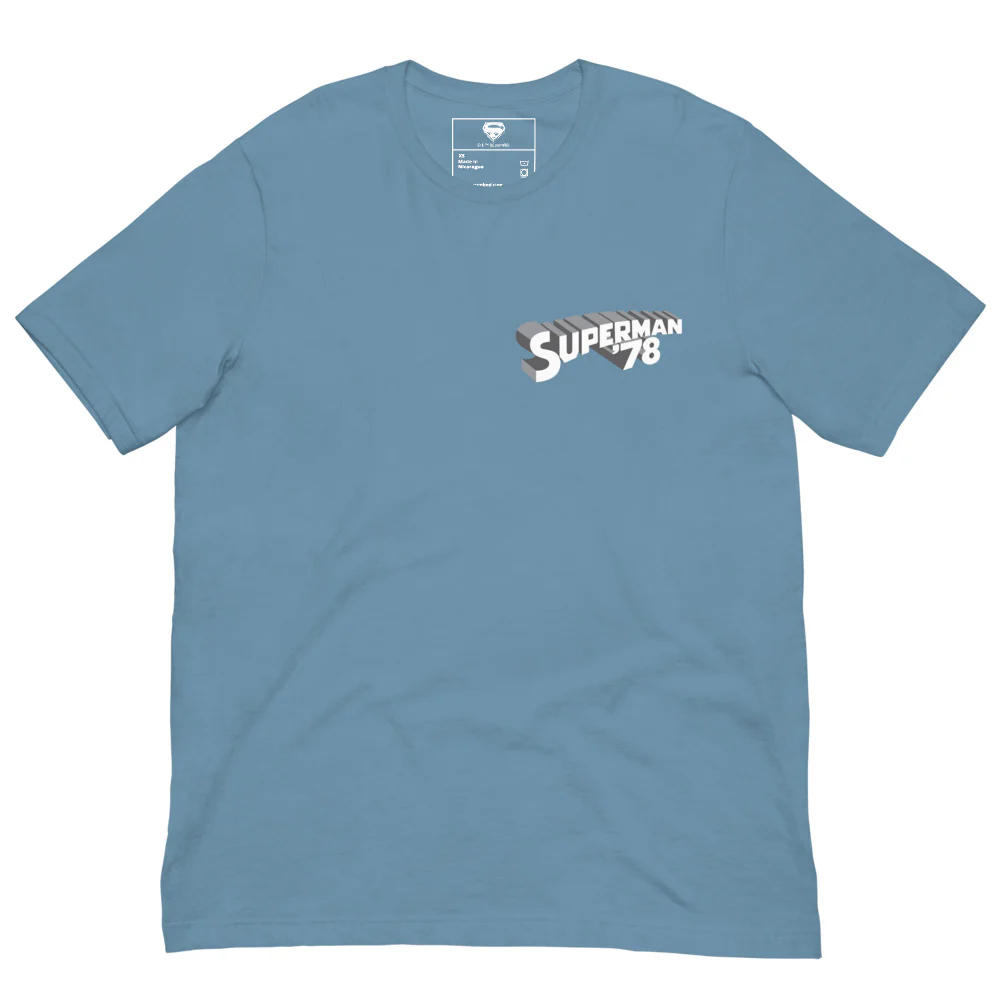 Superman: The Movie Silver Logo T-Shirt - Image 6