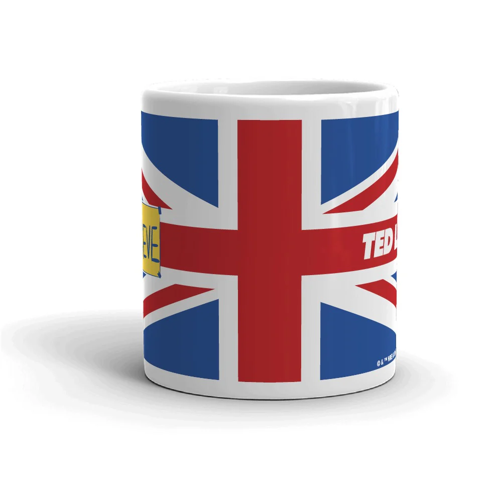 Ted Lasso Believe Union Jack White Mug - Image 5
