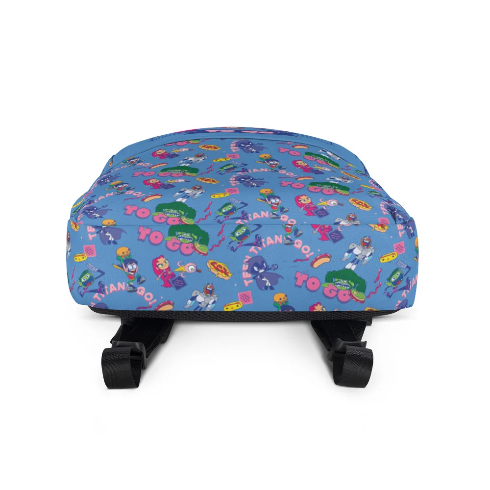 Teen Titans Go Food Pattern Backpack - Image 6