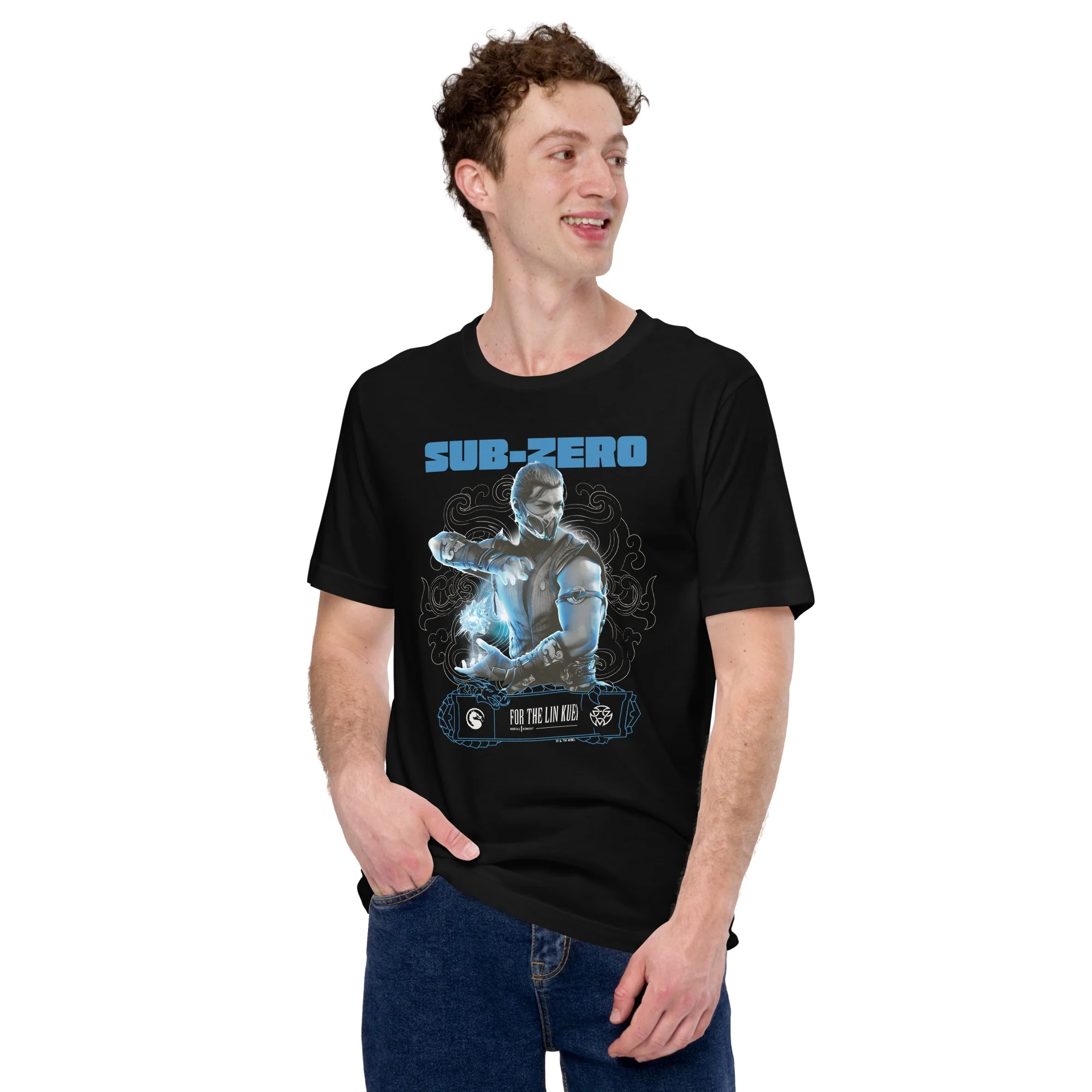 Mortal Kombat Sub Zero Adult Short Sleeve T-Shirt - Image 3