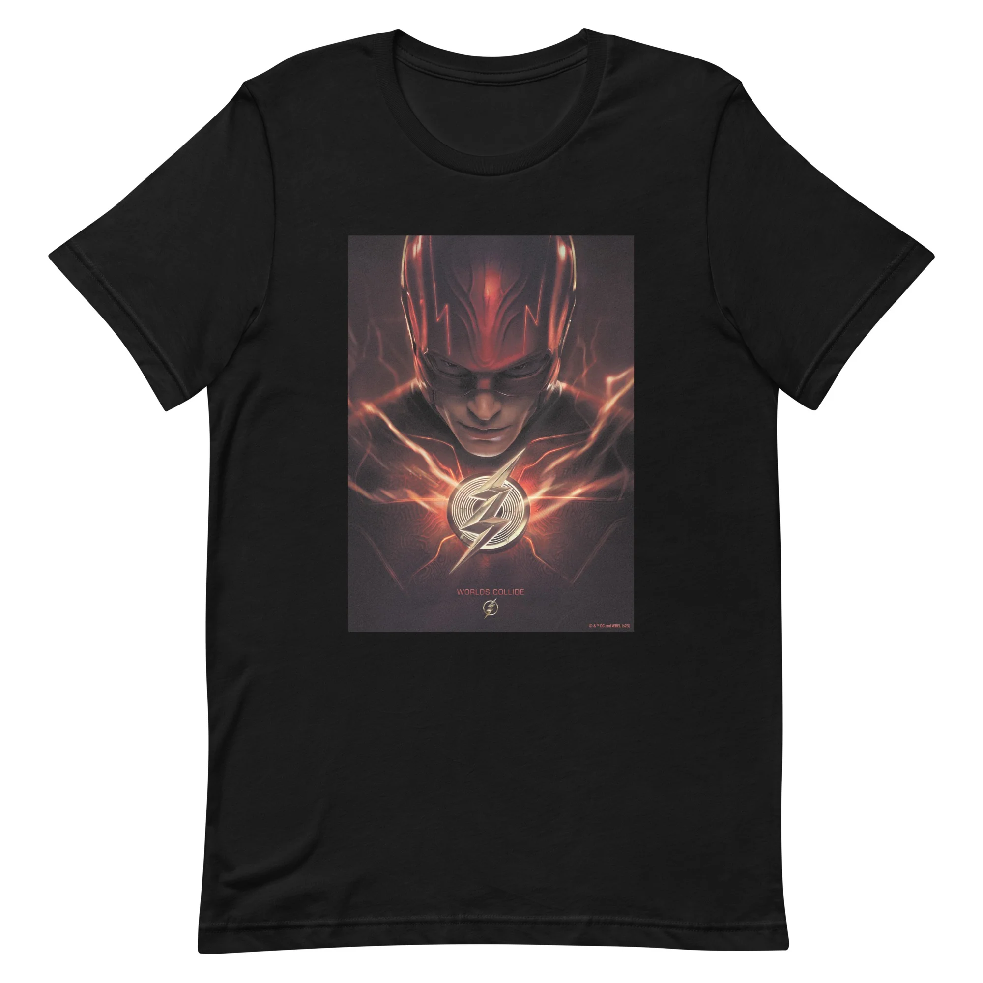 The Flash Worlds Collide Adult Short Sleeve T-Shirt