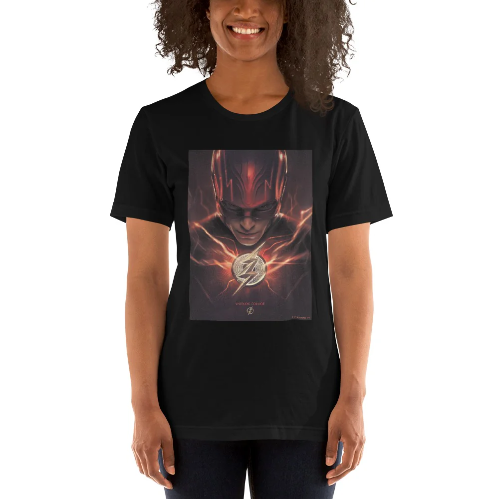 The Flash Worlds Collide Adult Short Sleeve T-Shirt - Image 3