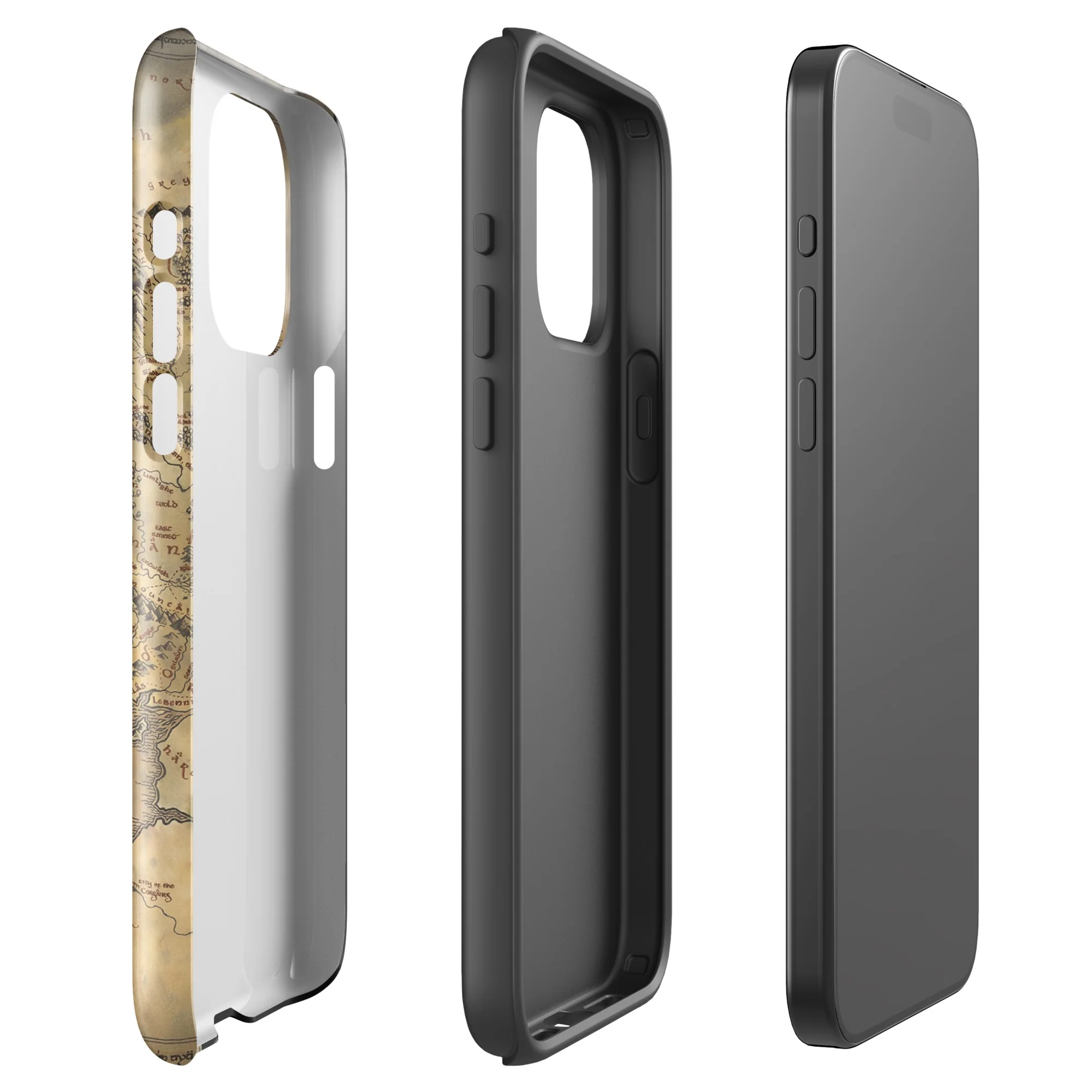 The Lord of the Rings Middle Earth Map Tough Phone Case - iPhone - Image 2