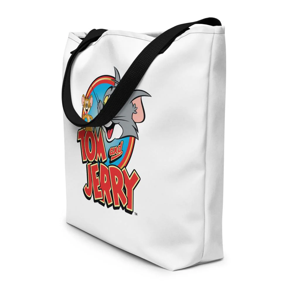 Tom and Jerry Logo Premium Tote Bag - Image 3