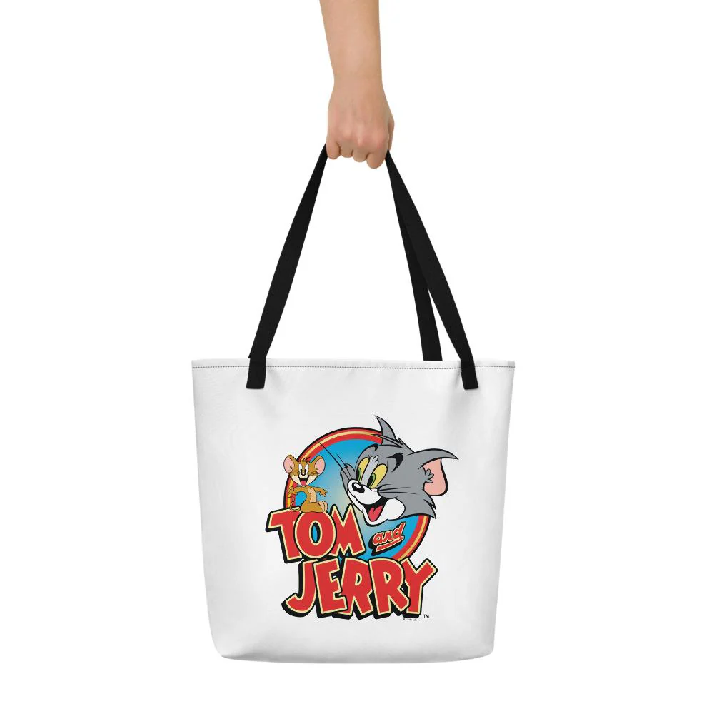 Tom and Jerry Logo Premium Tote Bag - Image 4