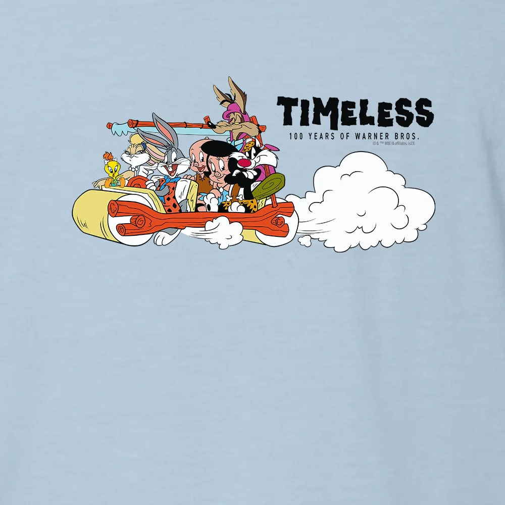 WB 100 Looney Tunes x The Flintstones Adult Short Sleeve T-Shirt - Image 2