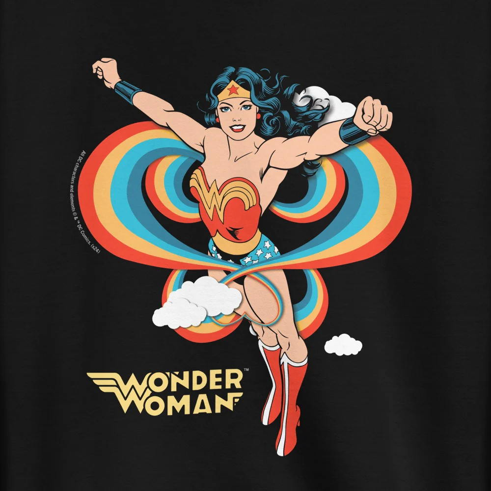 Wonder Woman Rainbow Crewneck Sweatshirt - Image 2