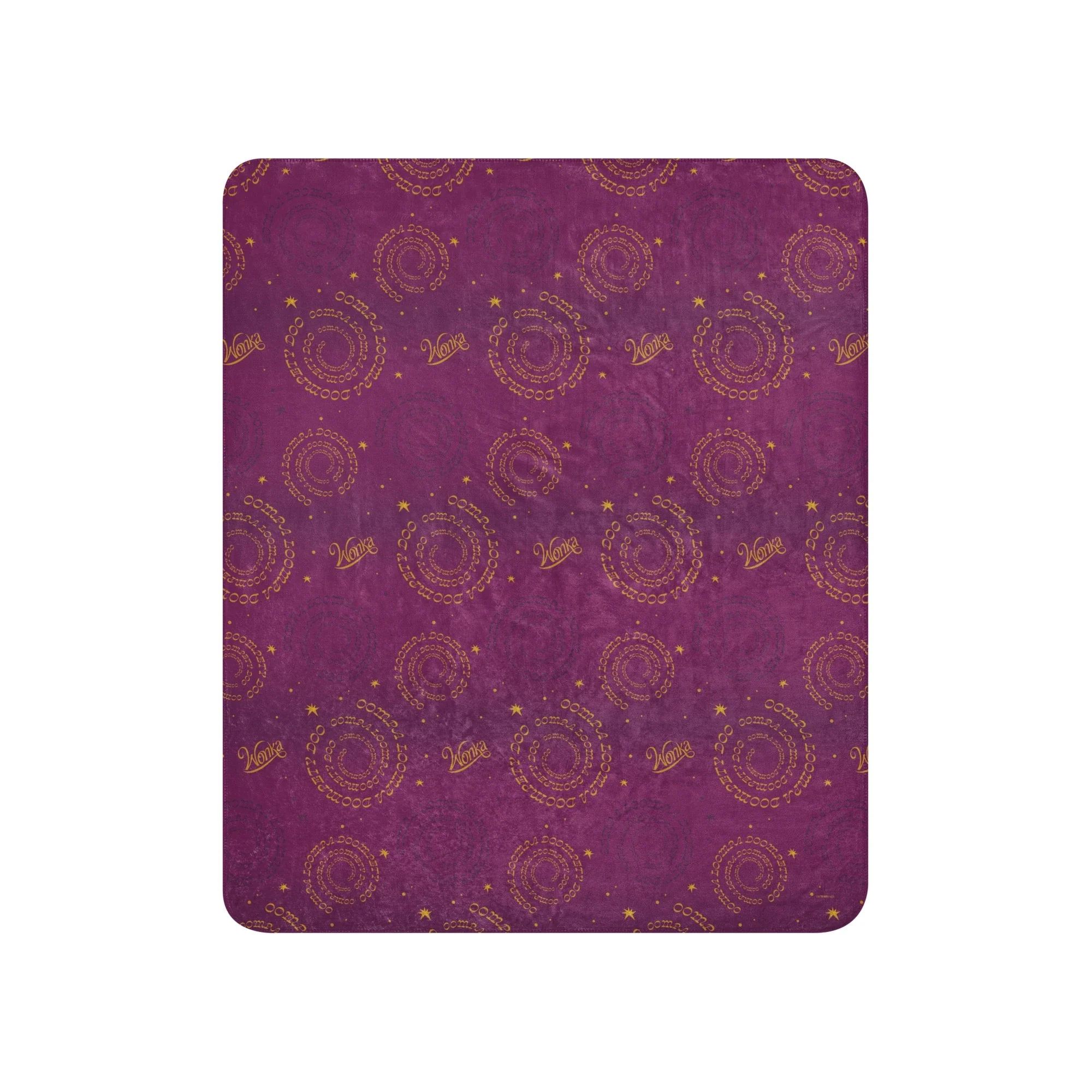 Wonka Swirl Pattern Sherpa Blanket - Image 5